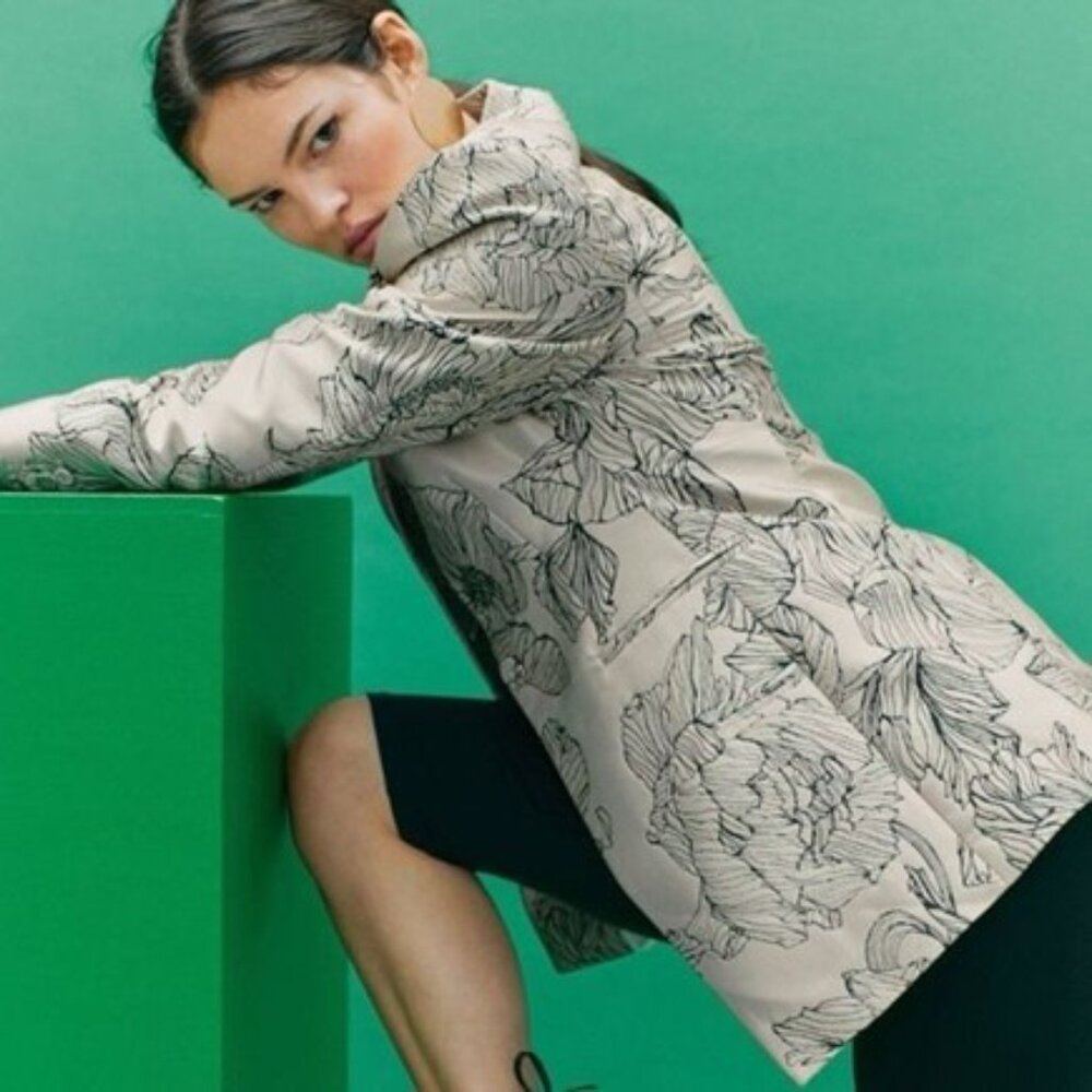 H&M Jacquard Print Blazer Jacket Blogger Fave - Picture 3 of 10